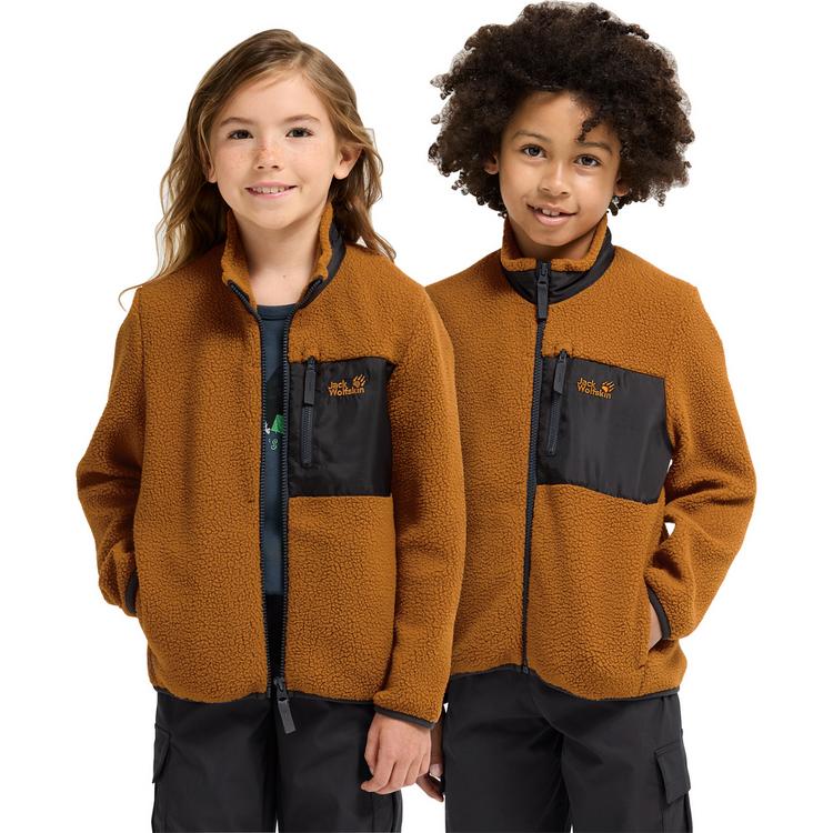 Jack Wolfskin Jack Wolfskin LITE CURL FZ K Fleecejacke Kinder - autumn leaves - 0 | SportScheck