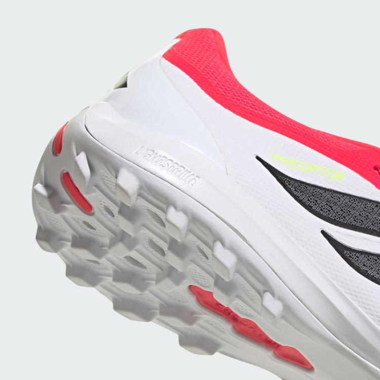 adidas adidas PREDATOR LEAGUE Fold-Over Tongue Turf Fu&szlig;ballschuhe - Lucid Red / Core Black / Cloud White - 5 | SportScheck