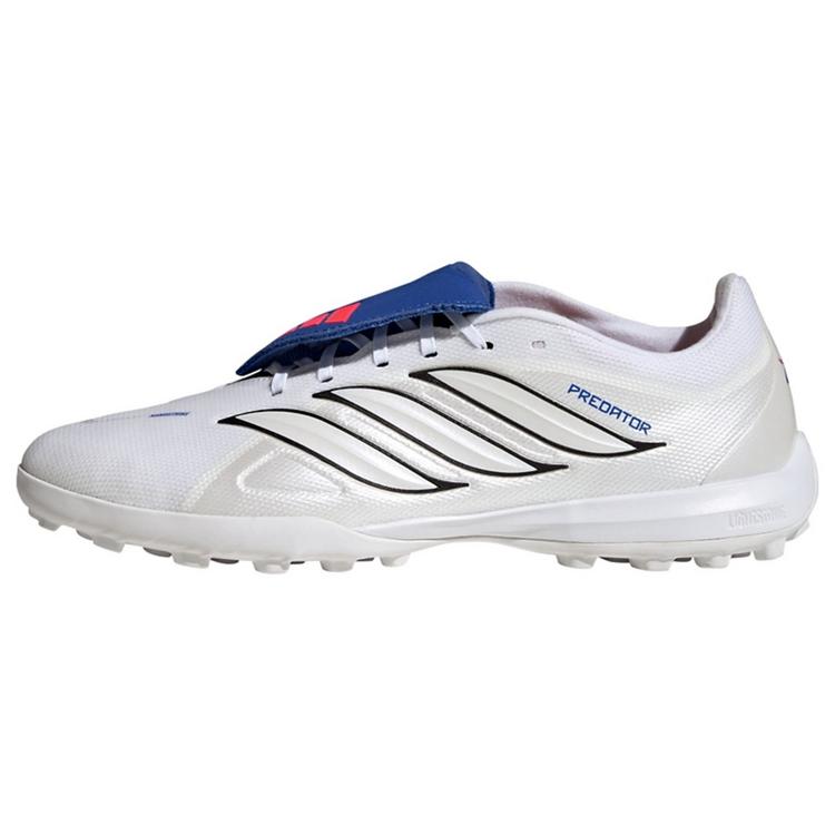 adidas adidas PREDATOR LEAGUE Fold-Over Tongue Turf Fu&szlig;ballschuhe - Cloud White / Zero Metalic / Royal Blue - 0 | SportScheck