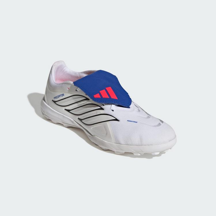 adidas adidas PREDATOR LEAGUE Fold-Over Tongue Turf Fu&szlig;ballschuhe - Cloud White / Zero Metalic / Royal Blue - 2 | SportScheck