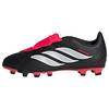 adidas PREDATOR CLUB Fold-Over Tongue Firm Fu&szlig;ballschuhe Kinder - Core Black / Cloud White / Lucid Red