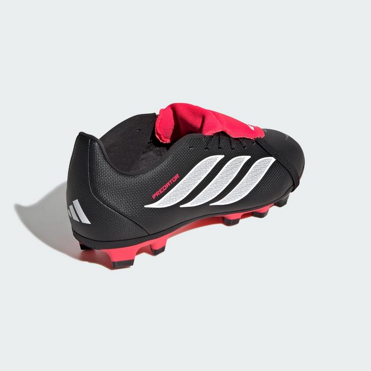 adidas adidas PREDATOR CLUB Fold-Over Tongue Firm Fu&szlig;ballschuhe Kinder - Core Black / Cloud White / Lucid Red - 3 | SportScheck