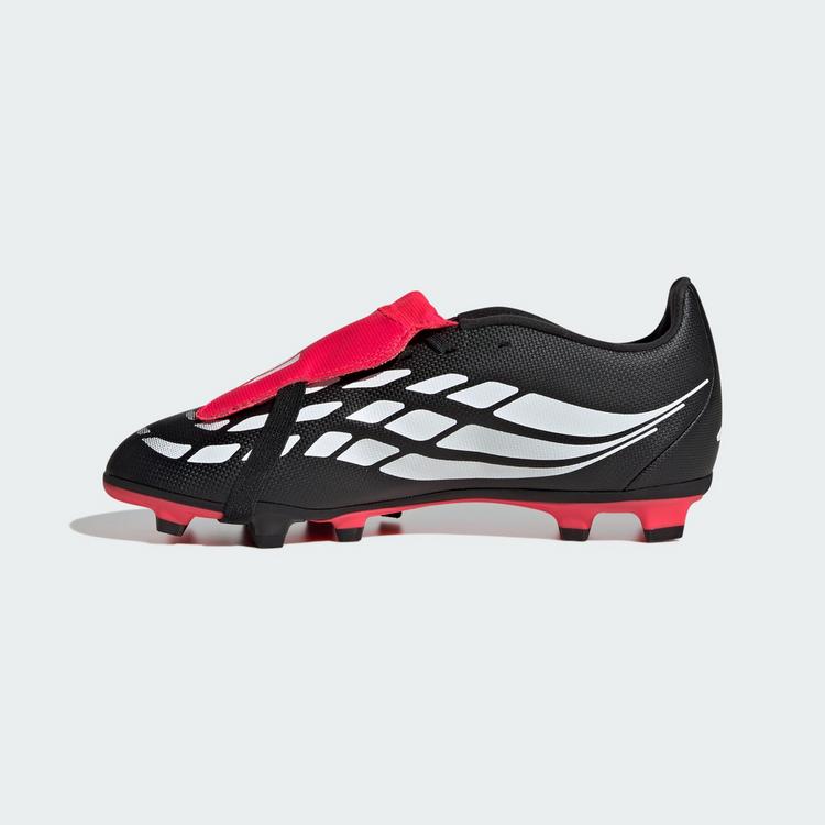 adidas adidas PREDATOR CLUB Fold-Over Tongue Firm Fu&szlig;ballschuhe Kinder - Core Black / Cloud White / Lucid Red - 4 | SportScheck