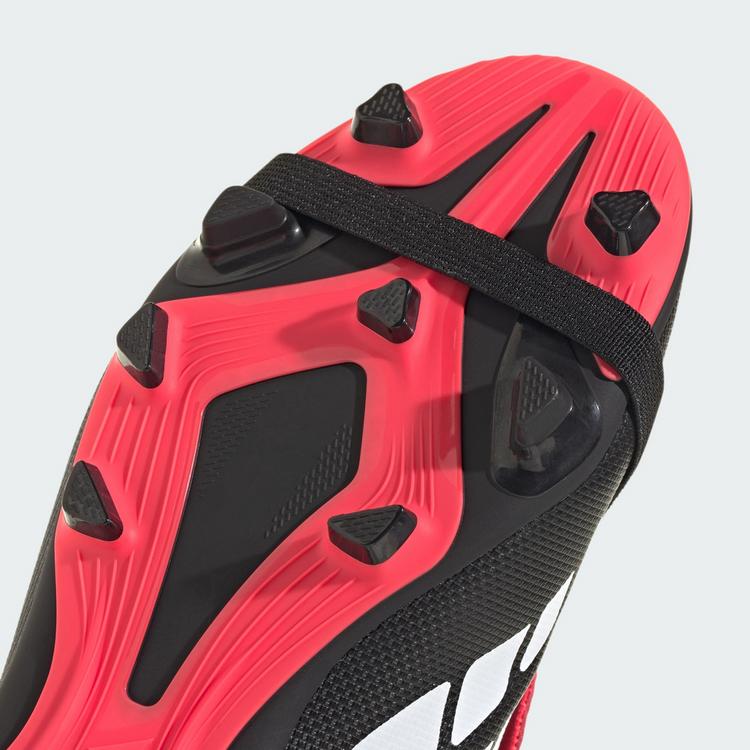 adidas adidas PREDATOR CLUB Fold-Over Tongue Firm Fu&szlig;ballschuhe Kinder - Core Black / Cloud White / Lucid Red - 5 | SportScheck