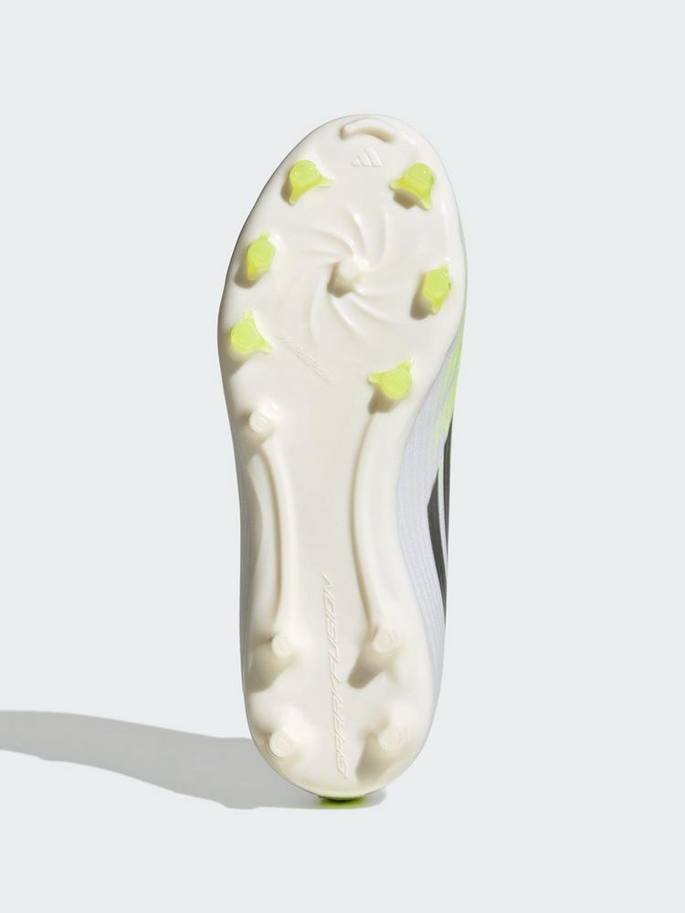 adidas adidas F50 SPARKFUSION LEAGUE Mid Cut Firm Fu&szlig;ballschuhe Kinder - Cloud White / Iron Metallic / Hi-Res Yellow - 1 | SportScheck