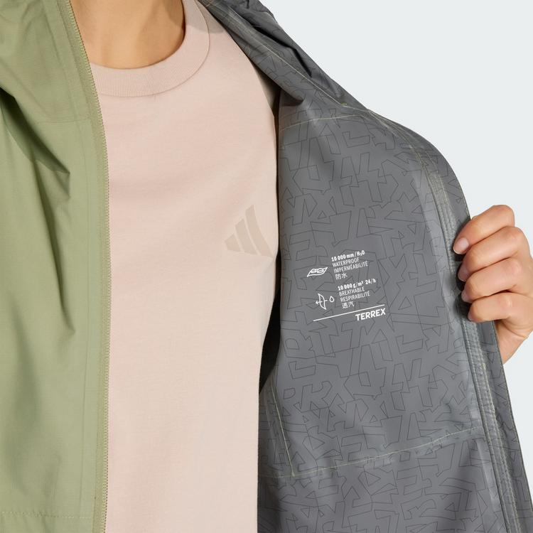 adidas adidas Terrex Multi 2.5 Layer CLIMAPROOF Funktionsjacke Damen - Tent Green / Olive Strata - 1 | SportScheck