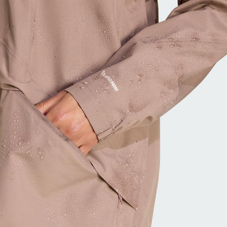 adidas adidas Terrex Multi 2 Layer CLIMAPROOF Jacke Damen - Trace Brown - 1 | SportScheck