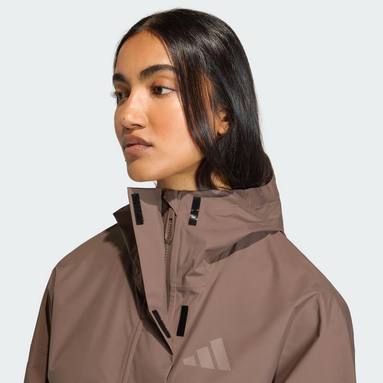 adidas adidas Terrex Xploric 2.5 Layer CLIMAPROOF Jacke Damen - Trace Brown - 0 | SportScheck