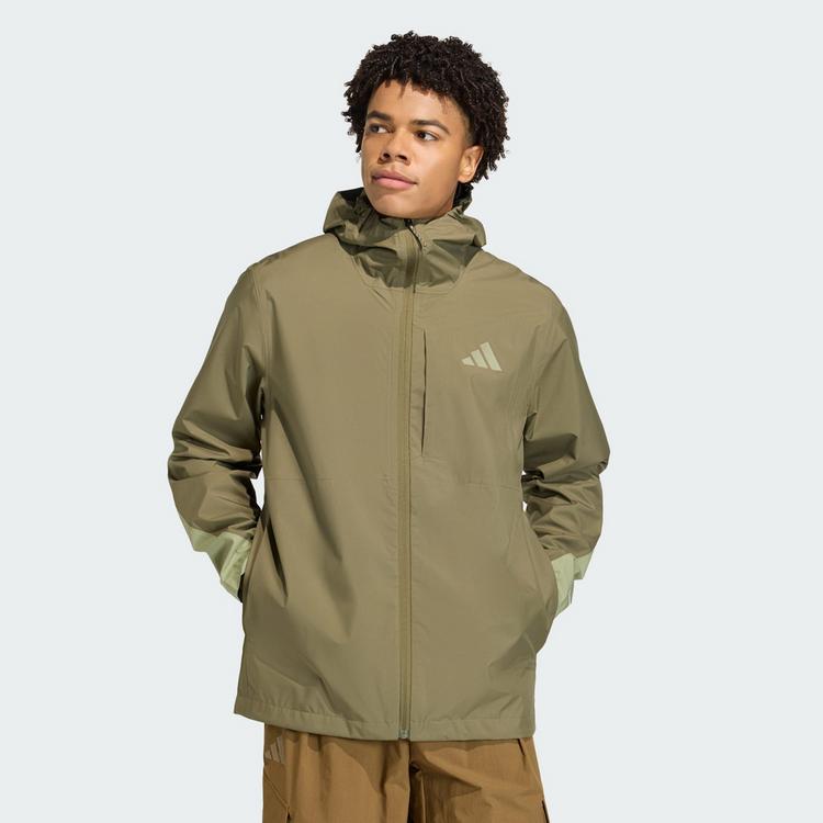 adidas adidas Terrex Multi 2.5 Layer CLIMAPROOF Outdoorjacke Herren - Olive Strata / Tent Green - 0 | SportScheck
