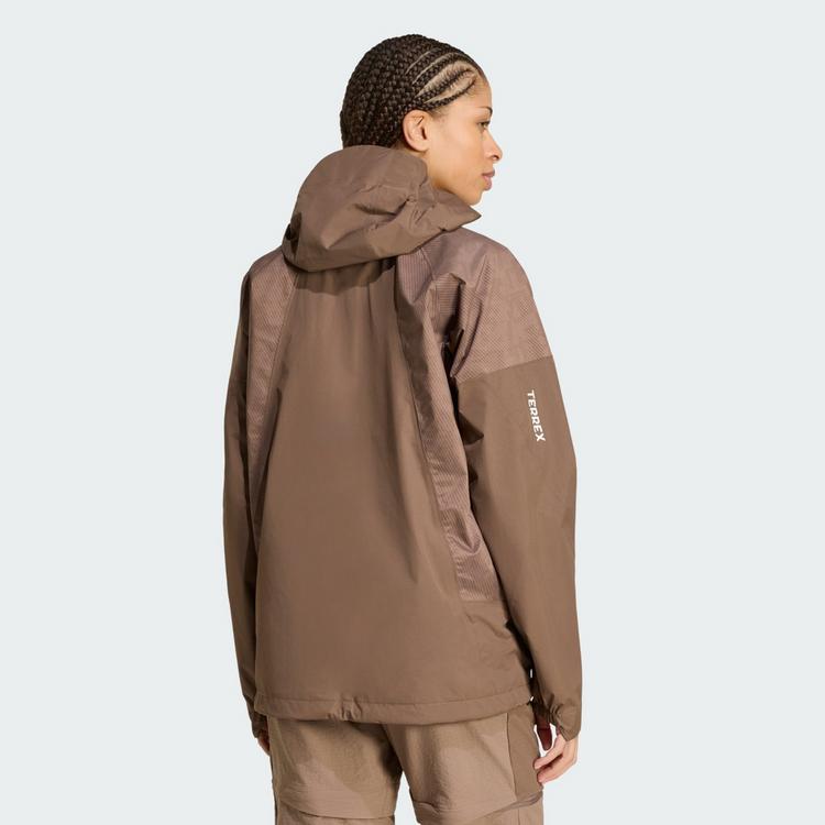 adidas adidas Terrex Xperior 2.5 Layer Hybrid Softshelljacke Damen - Trace Brown - 1 | SportScheck