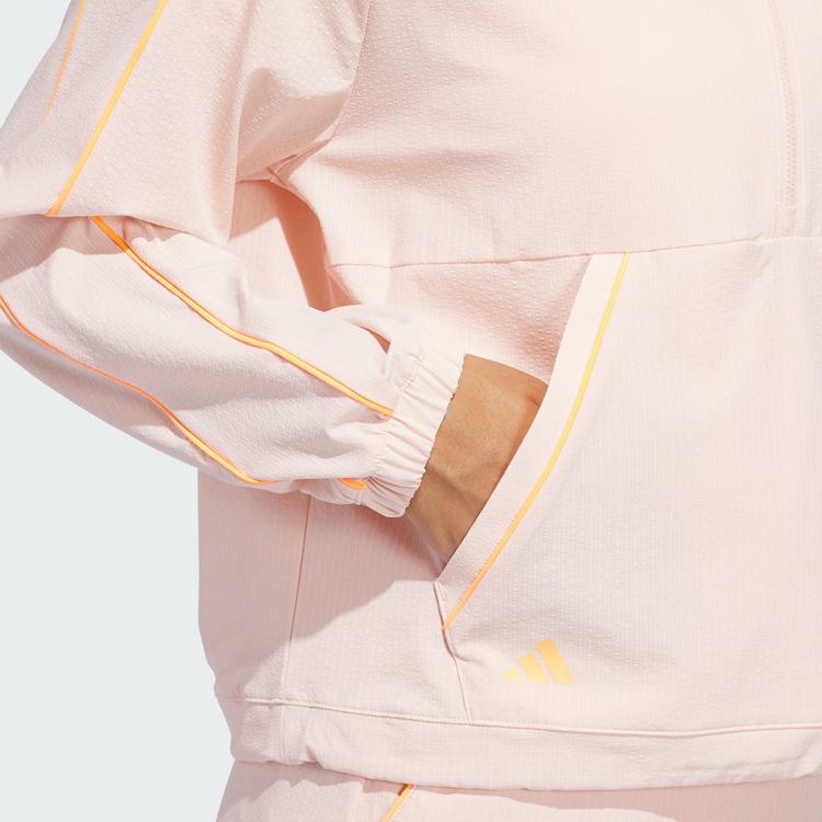 adidas adidas ULTIMATE365 SEERSUCKER QUARTER-ZIP JACKE Trainingsjacke Damen - Blush Pink - 1 | SportScheck