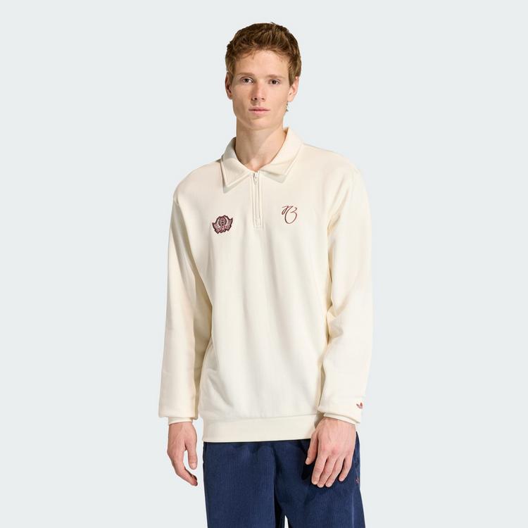 adidas adidas Jude Bellingham Loose Half Zip Sweatshirt Herren - Off White - 0 | SportScheck