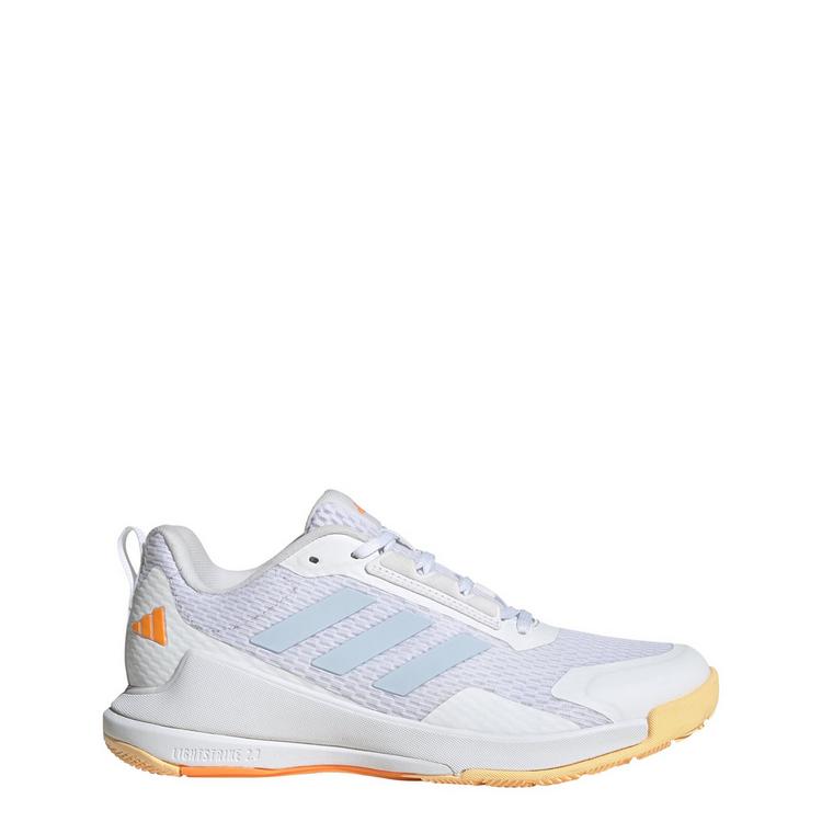 adidas adidas Novaflight 2 Indoor Schuh Hallenschuhe Damen - Cloud White / Crystal Sky / Ice Tangerine - 0 | SportScheck