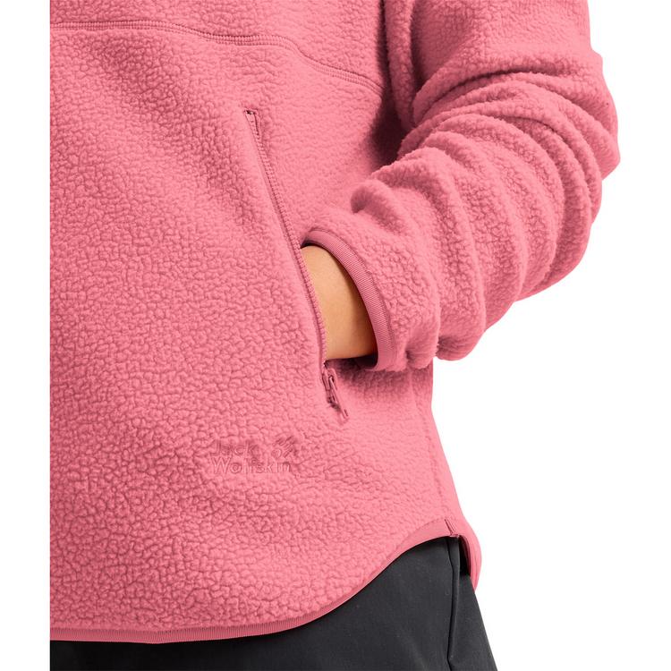 Jack Wolfskin Jack Wolfskin LITE CURL HZ W Fleecepullover Damen - evening rose - 2 | SportScheck