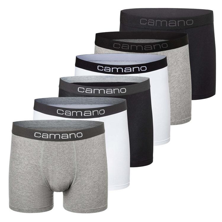 Camano Camano Boxershort Unterhose Herren - Schwarz/Wei&szlig;/Grau - 0 | SportScheck