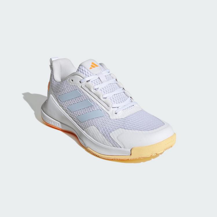 adidas adidas Novaflight 2 Indoor Schuh Hallenschuhe Damen - Cloud White / Crystal Sky / Ice Tangerine - 3 | SportScheck