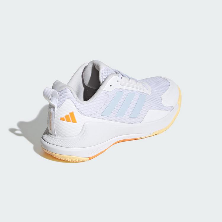 adidas adidas Novaflight 2 Indoor Schuh Hallenschuhe Damen - Cloud White / Crystal Sky / Ice Tangerine - 4 | SportScheck