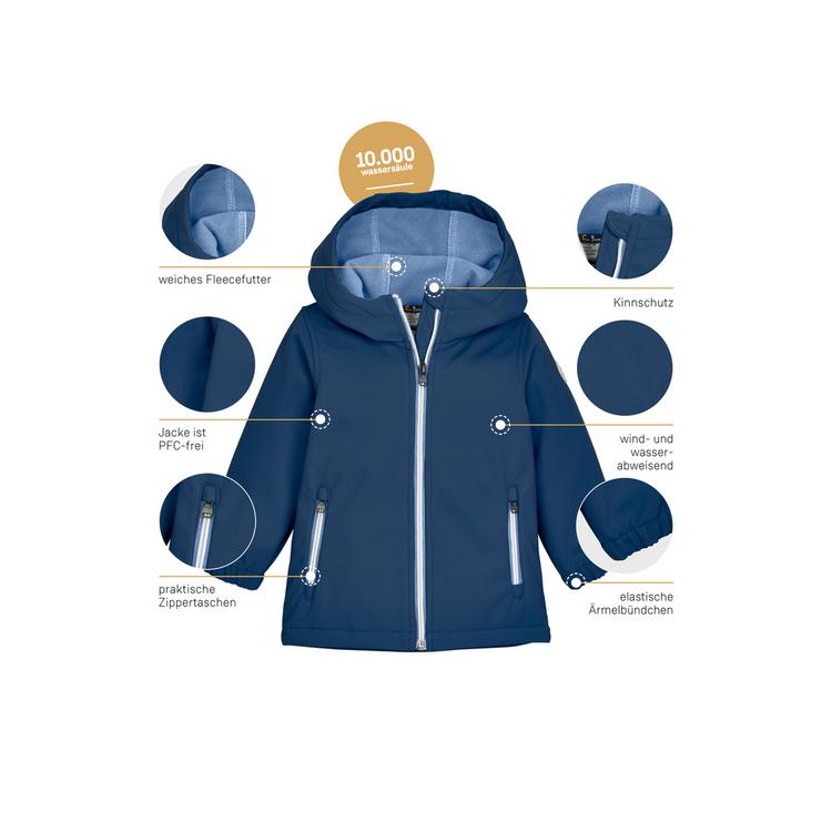 first instinct by killtec first instinct by killtec FIOS 18 MNS SFTSHLL JCKT Softshelljacke Kinder - Blau3042 - 3 | SportScheck