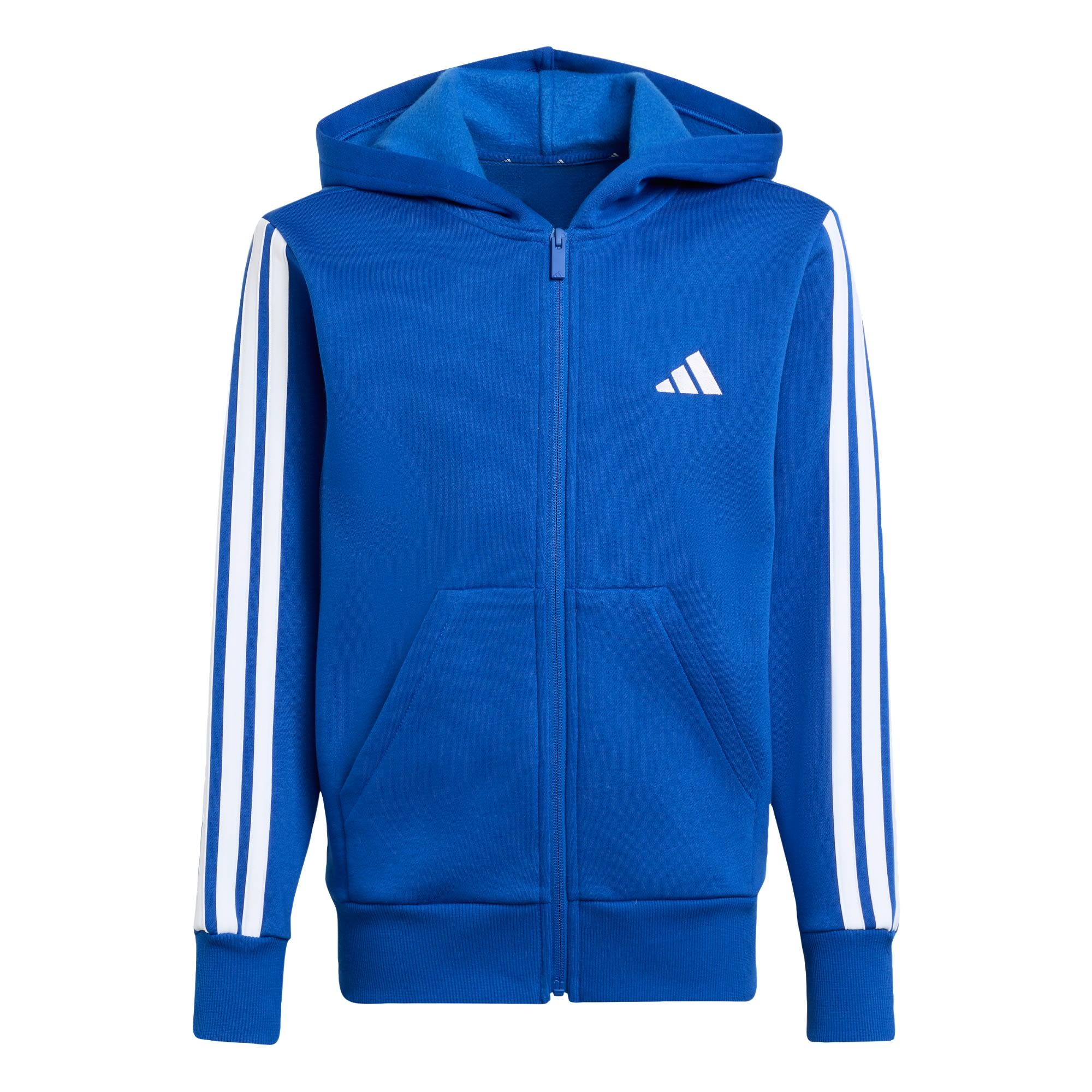adidas Essentials Kids Kapuzenjacke Hoodie Kinder - Royal Blue / White