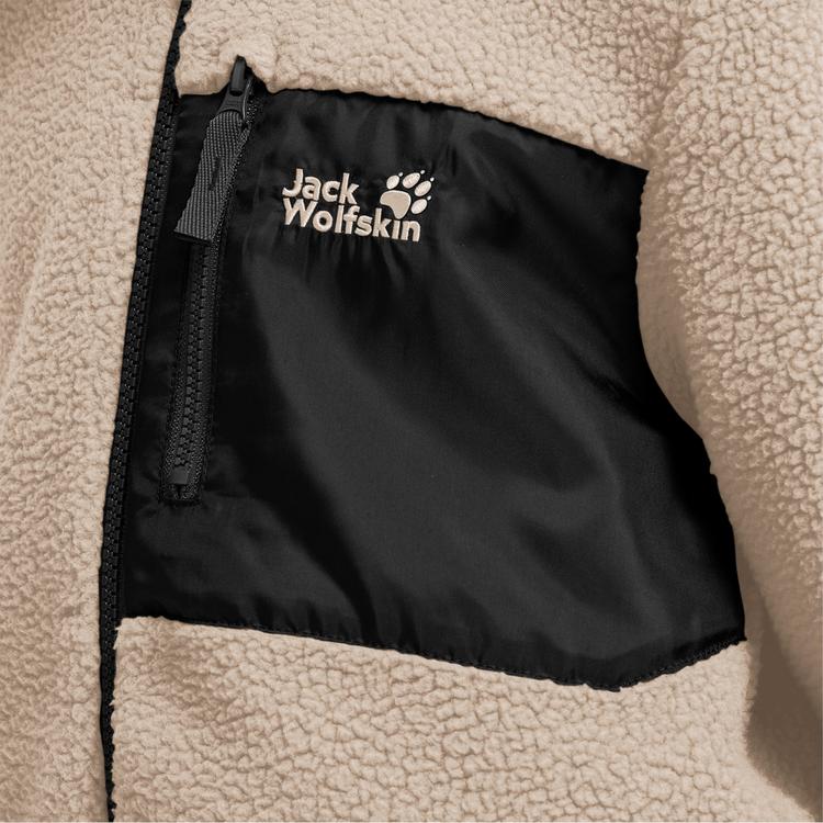 Jack Wolfskin Jack Wolfskin LITE CURL FZ K Fleecejacke Kinder - oyster - 1 | SportScheck