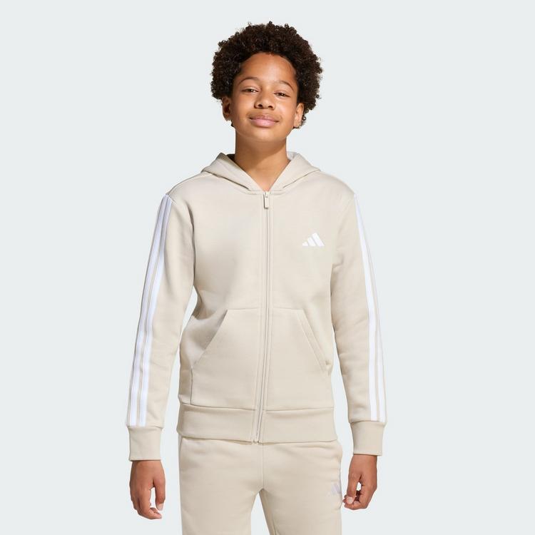 adidas adidas Essentials Kids Kapuzenjacke Hoodie Kinder - Beige / White - 0 | SportScheck