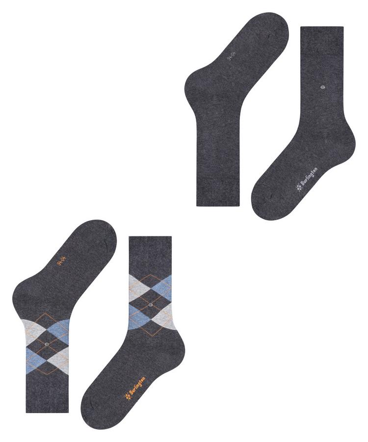 Burlington Burlington Everyday Mix SO 2-Pack Socken Herren - anthra.mel (3081) - 2 | SportScheck
