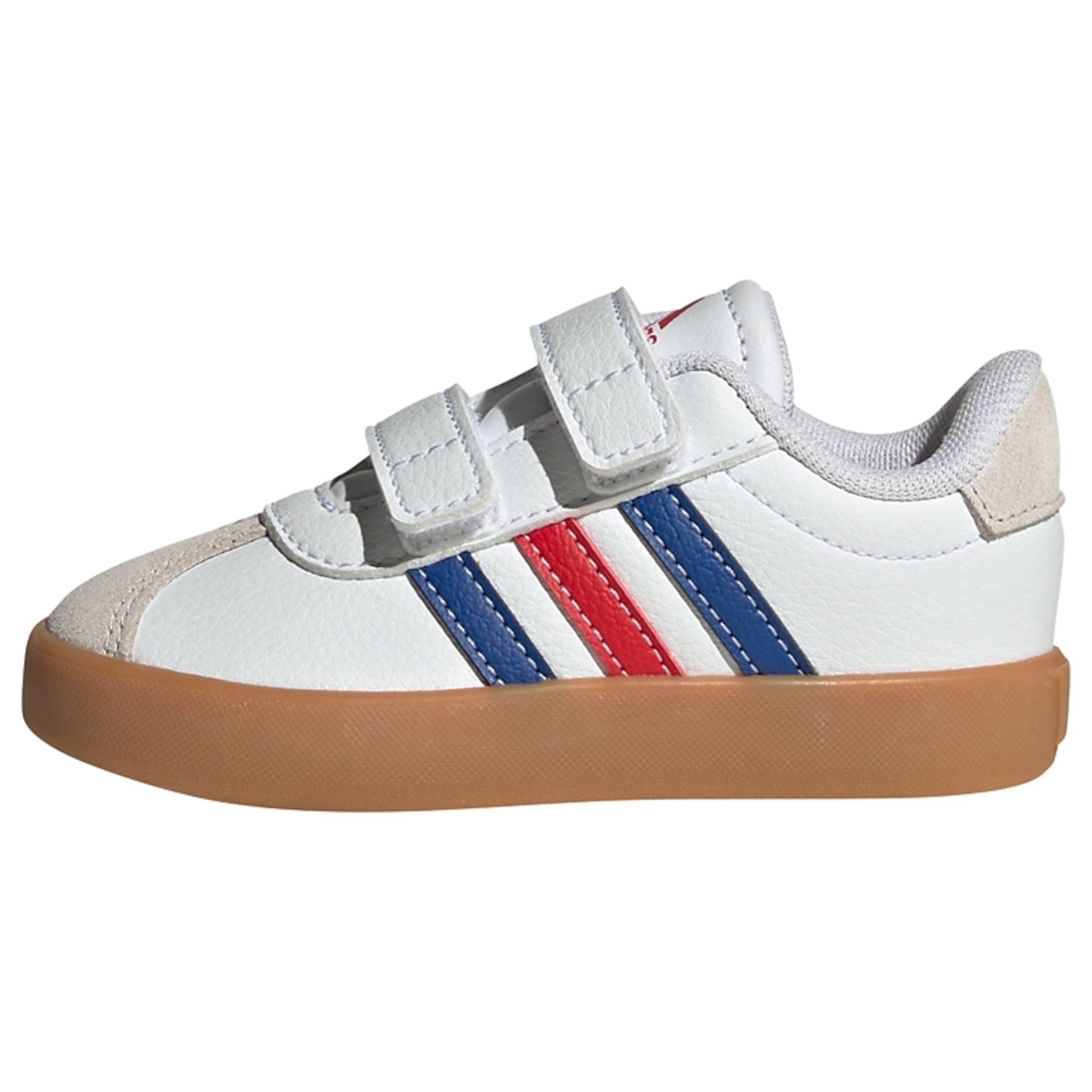 adidas VL Court 3.0 Kids Schuh Sneaker Kinder - Cloud White / Royal Blue / Better Scarlet