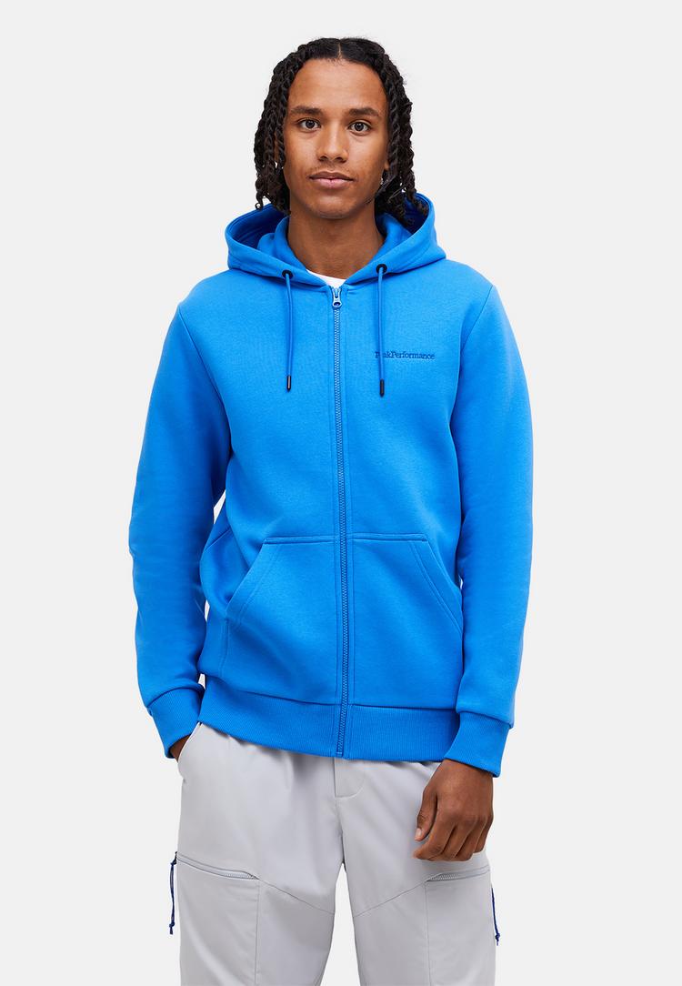 Peak Performance Peak Performance M Original Small Logo Zip Hood Sweatshirt Herren - OCEAN BLUE - 1 | SportScheck