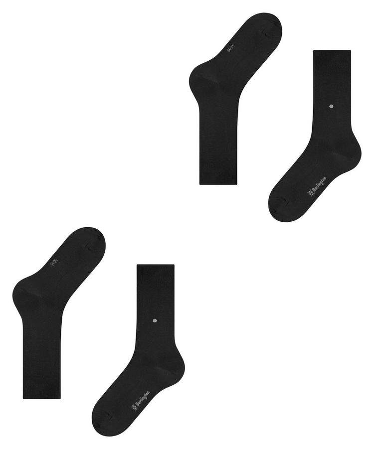 Burlington Burlington Everyday SO 2-Pack Socken Herren - black (3000) - 2 | SportScheck
