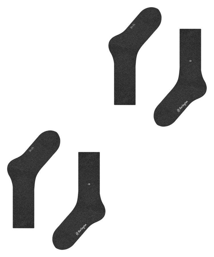 Burlington Burlington Everyday SO 2-Pack Socken Herren - anthra.mel (3081) - 2 | SportScheck