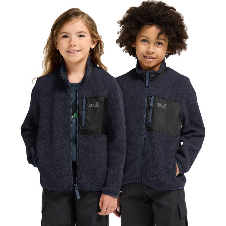 Jack Wolfskin Jack Wolfskin LITE CURL FZ K Fleecejacke Kinder - dark navy - 0 | SportScheck