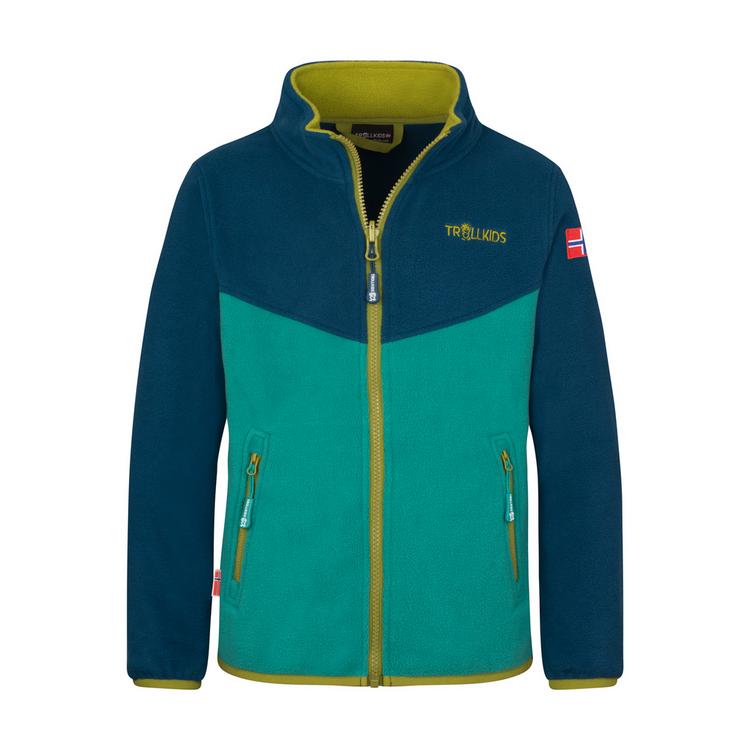Trollkids Trollkids Oppdal XT Fleecejacke Kinder - madeira blau-seegr&uuml;n-birnengr&uuml;n - 1 | SportScheck