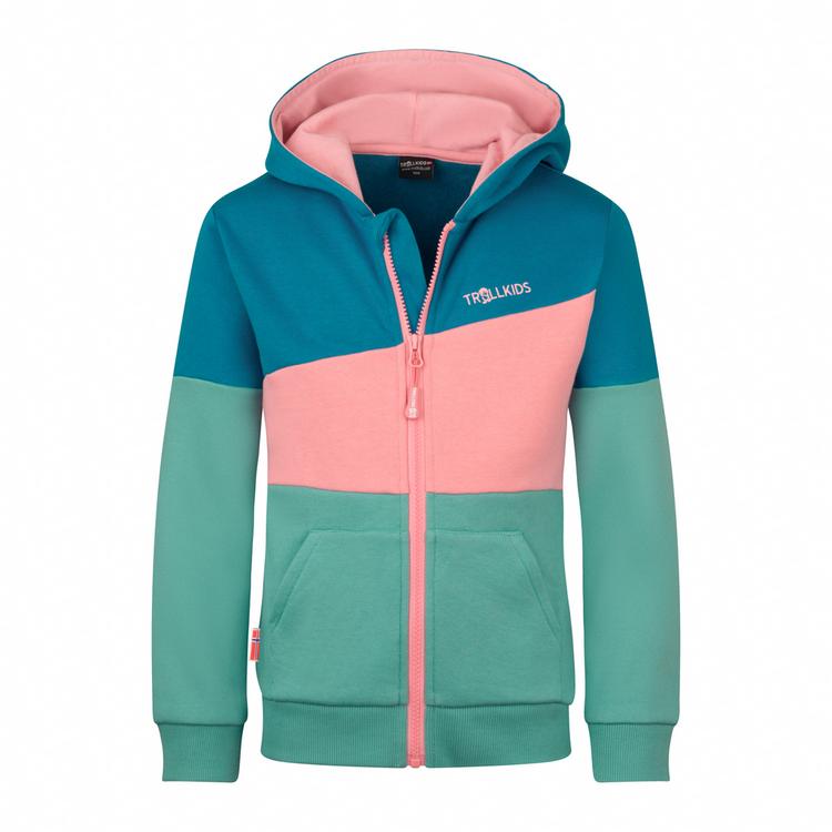 Trollkids Trollkids Alesund Hoodie Kinder - aqua nebel-hafenblau-pfingstrose - 0 | SportScheck