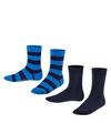 Falke Happy Stripe  2-Pack Socken Kinder - black (3000)