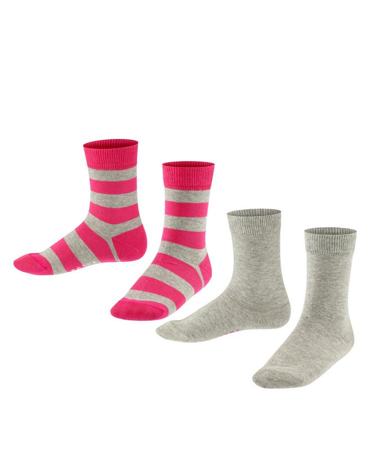 Falke Falke Happy Stripe  2-Pack Socken Kinder - light grey (3400) - 0 | SportScheck