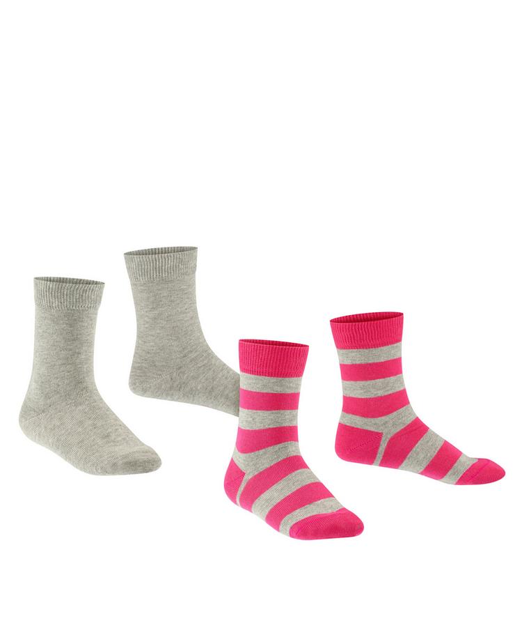 Falke Falke Happy Stripe  2-Pack Socken Kinder - light grey (3400) - 0 | SportScheck