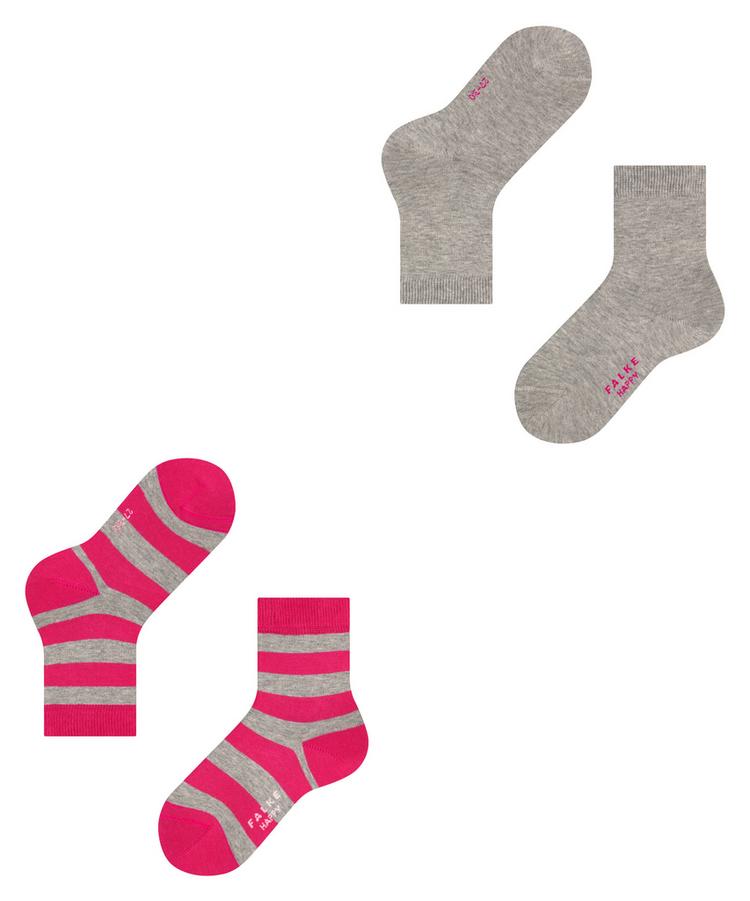 Falke Falke Happy Stripe  2-Pack Socken Kinder - light grey (3400) - 2 | SportScheck