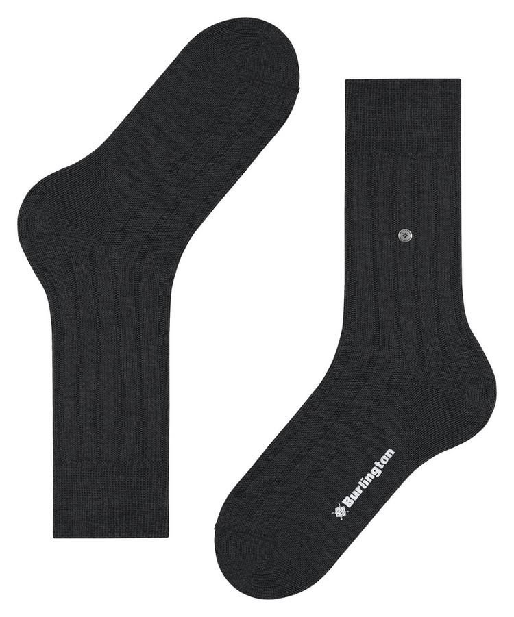 Burlington Burlington Dover SO Socken Herren - asphalt mel. (3180) - 2 | SportScheck