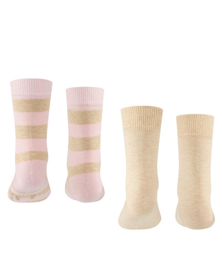 Falke Falke Happy Stripe  2-Pack Socken Kinder - sand mel. (4650) - 0 | SportScheck