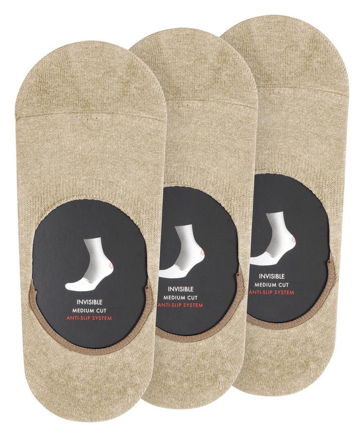 Falke Falke Step Medium Cut Bundle 3-Pack Socken Herren - sand mel. (4650) - 3 | SportScheck
