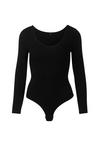 Snocks Body langarm Bodysuit Damen - Schwarz