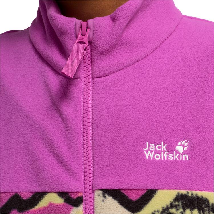 Jack Wolfskin Jack Wolfskin PAW ERA 100 PRINT FZ K Funktionsjacke Kinder - MOUNTAIN PAW foxglove - 1 | SportScheck