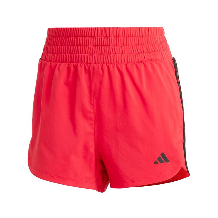 adidas adidas Pacer Training 3-Streifen Woven Funktionsshorts Damen - Pure Ruby / White - 0 | SportScheck