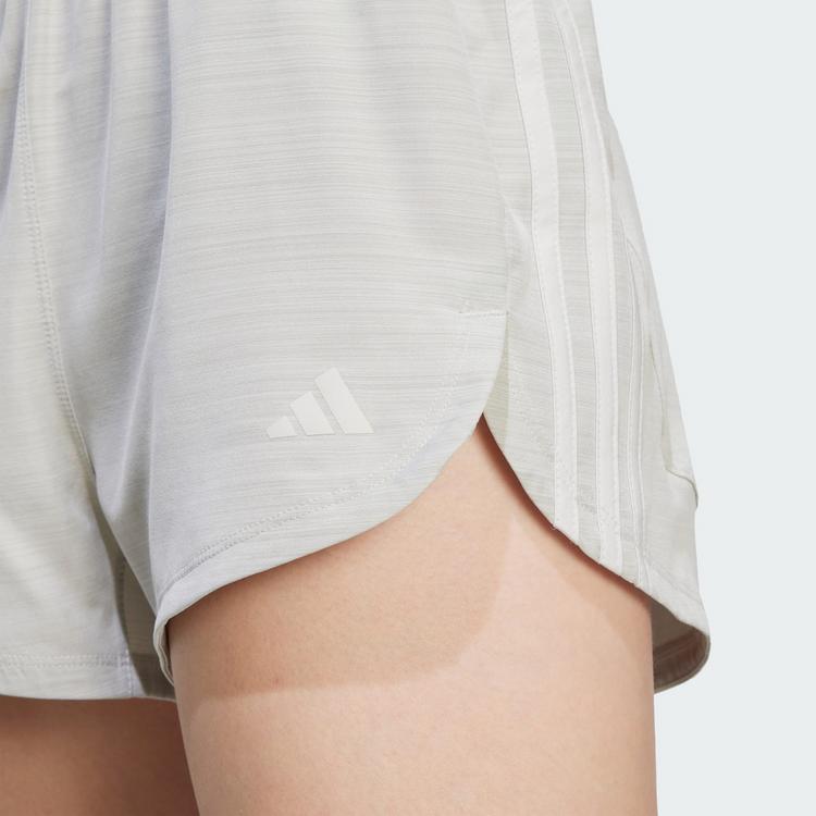 adidas adidas Pacer Training 3-Streifen Woven Funktionsshorts Damen - Wonder Alumina Mel / Beige - 1 | SportScheck
