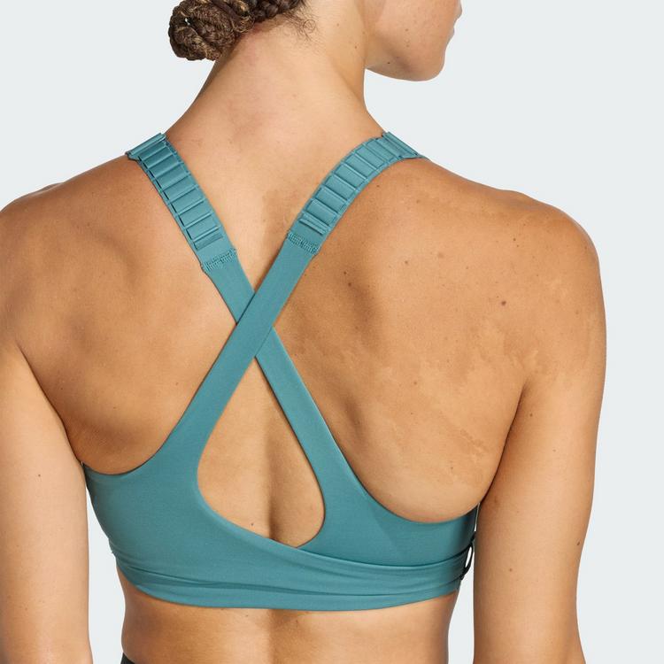 adidas adidas FastImpact Luxe Run High-Support BH Damen - Preloved Teal / Preloved Teal - 2 | SportScheck