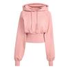 adidas adidas by Stella McCartney Cropped Hoodie Damen - Light Rosewood