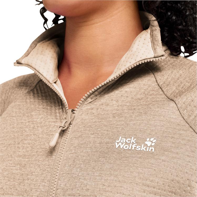 Jack Wolfskin Jack Wolfskin ANYTRAIL FZ W Fleecejacke Damen - oat - 0 | SportScheck