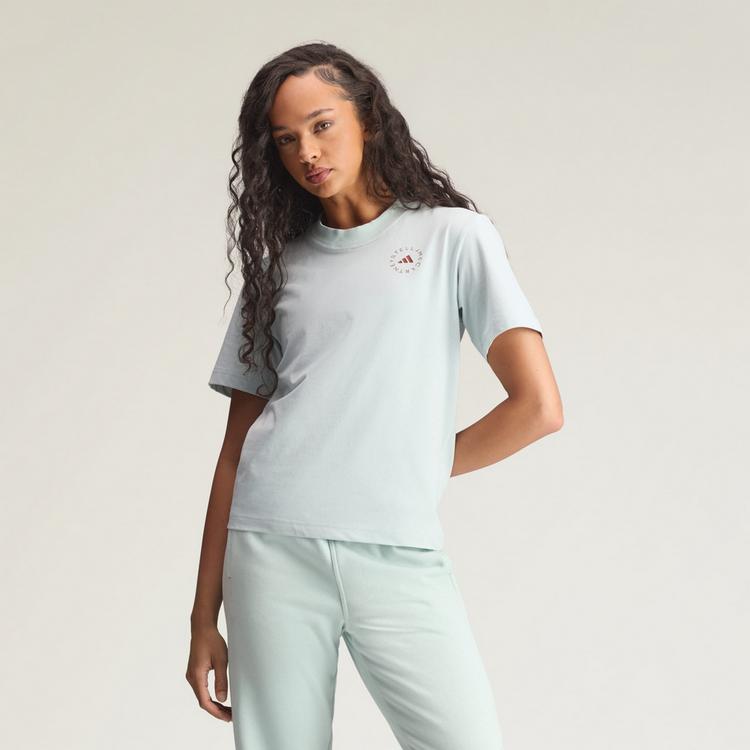 adidas adidas adidas by Stella McCartney TrueCasuals T-Shirt Damen - Vapour Green - 0 | SportScheck