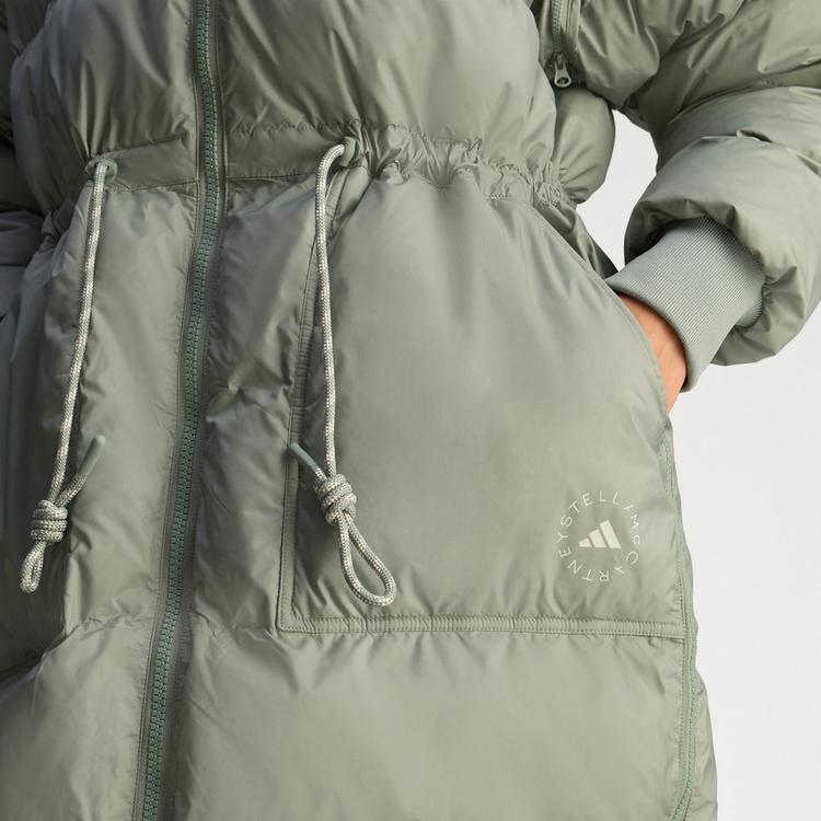 adidas adidas adidas by Stella McCartney Long Jacke Damen - Stone Green - 0 | SportScheck