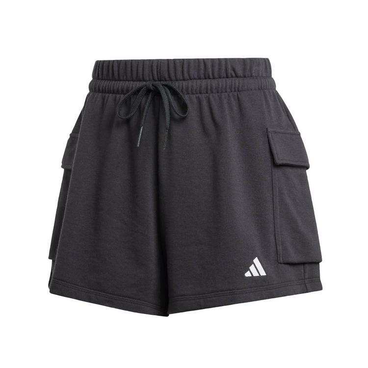 adidas adidas Essentials Small Logo French Terry Funktionsshorts Damen - Black / White - 0 | SportScheck